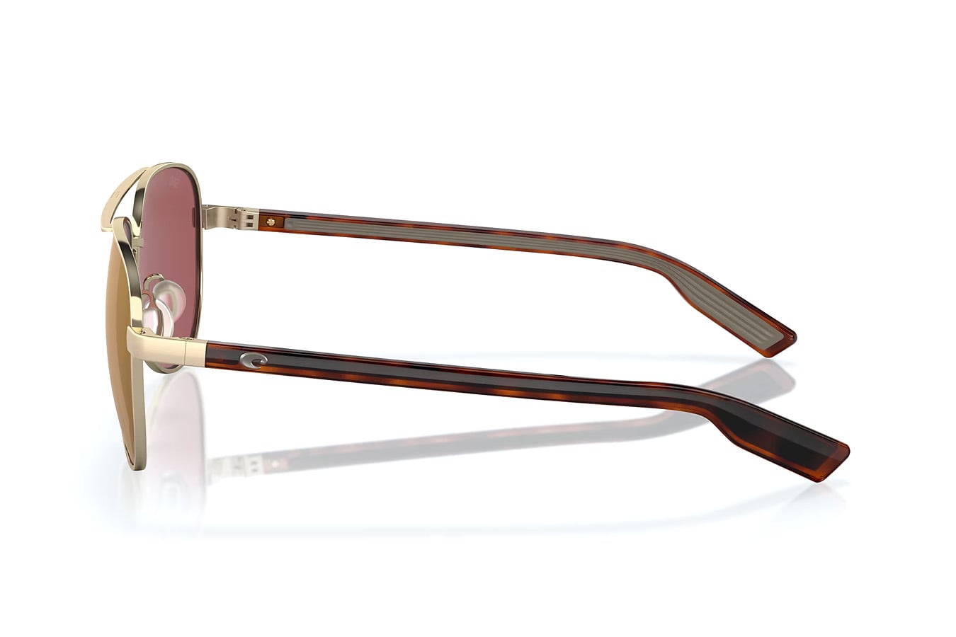 Costa Del Mar Peli Brushed Gold with Gold Mirror Polarzed 580G Lenses